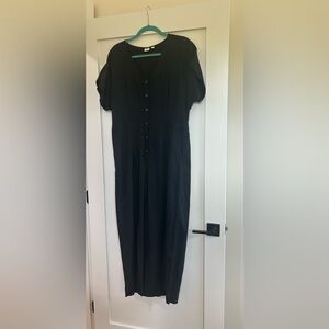 GAP Black Jumpsuit with Button Front